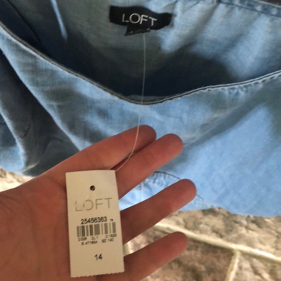 Loft Chambray Romper- Size 14 - Picture 4 of 5